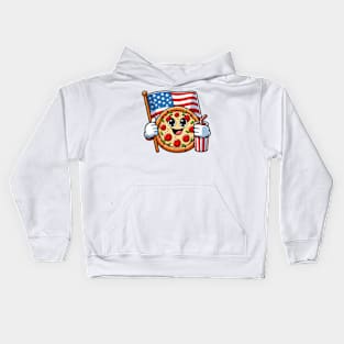 A Whimsical Tribute to American Culture in Cartoon Style T-Shirt Kids Hoodie